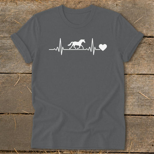 Horse Heartbeat Softstyle Tee - Asphalt
