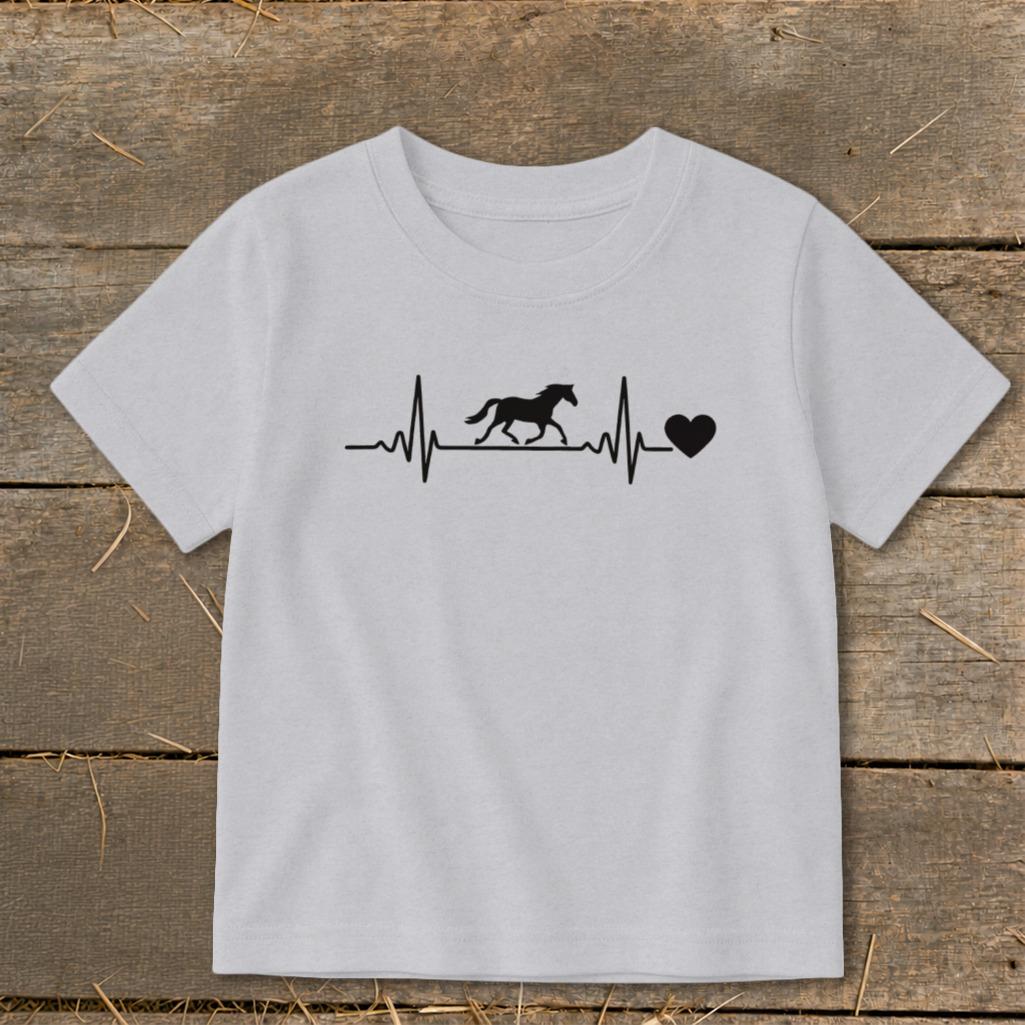 Horse Heartbeat Toddler Tee