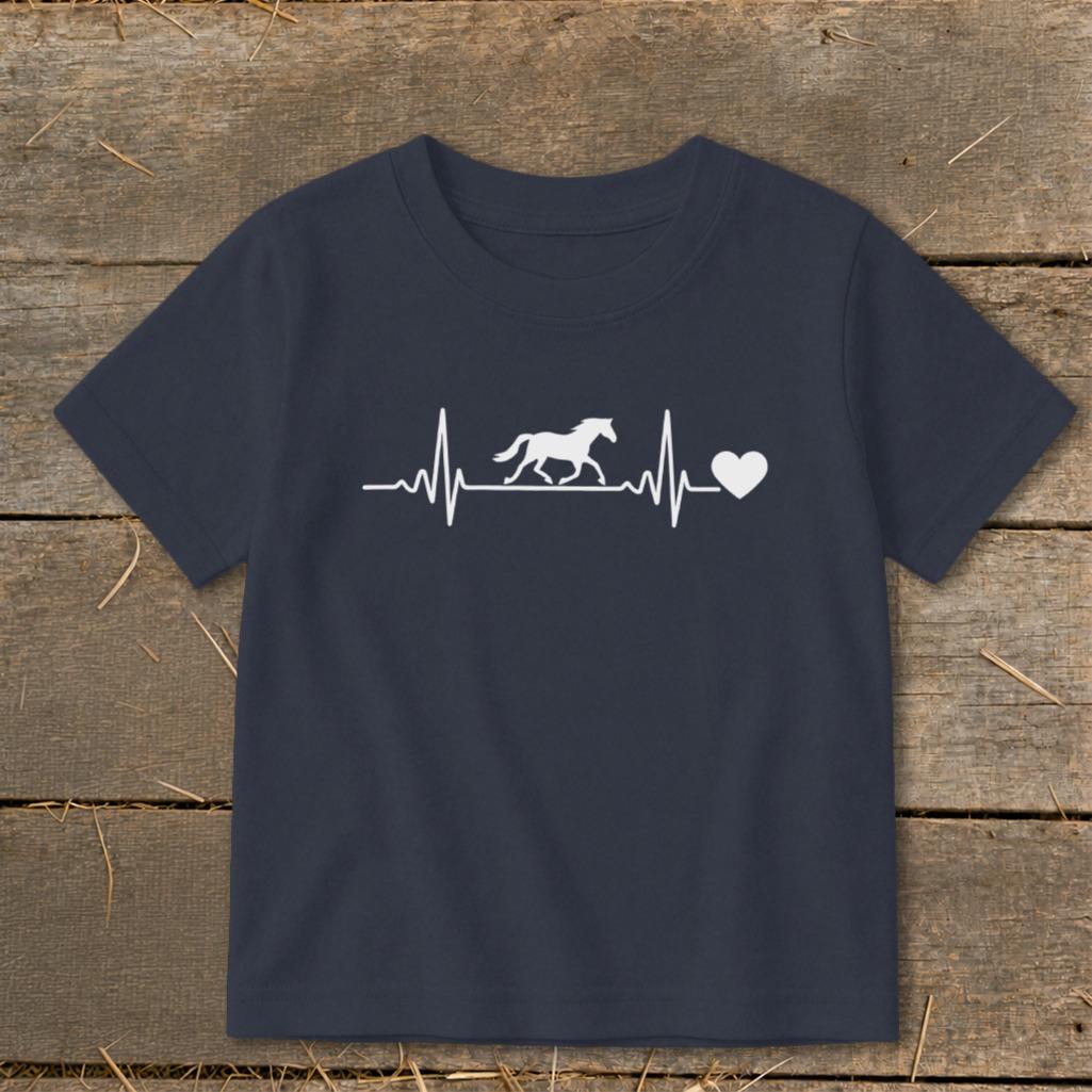 Horse Heartbeat Toddler Tee