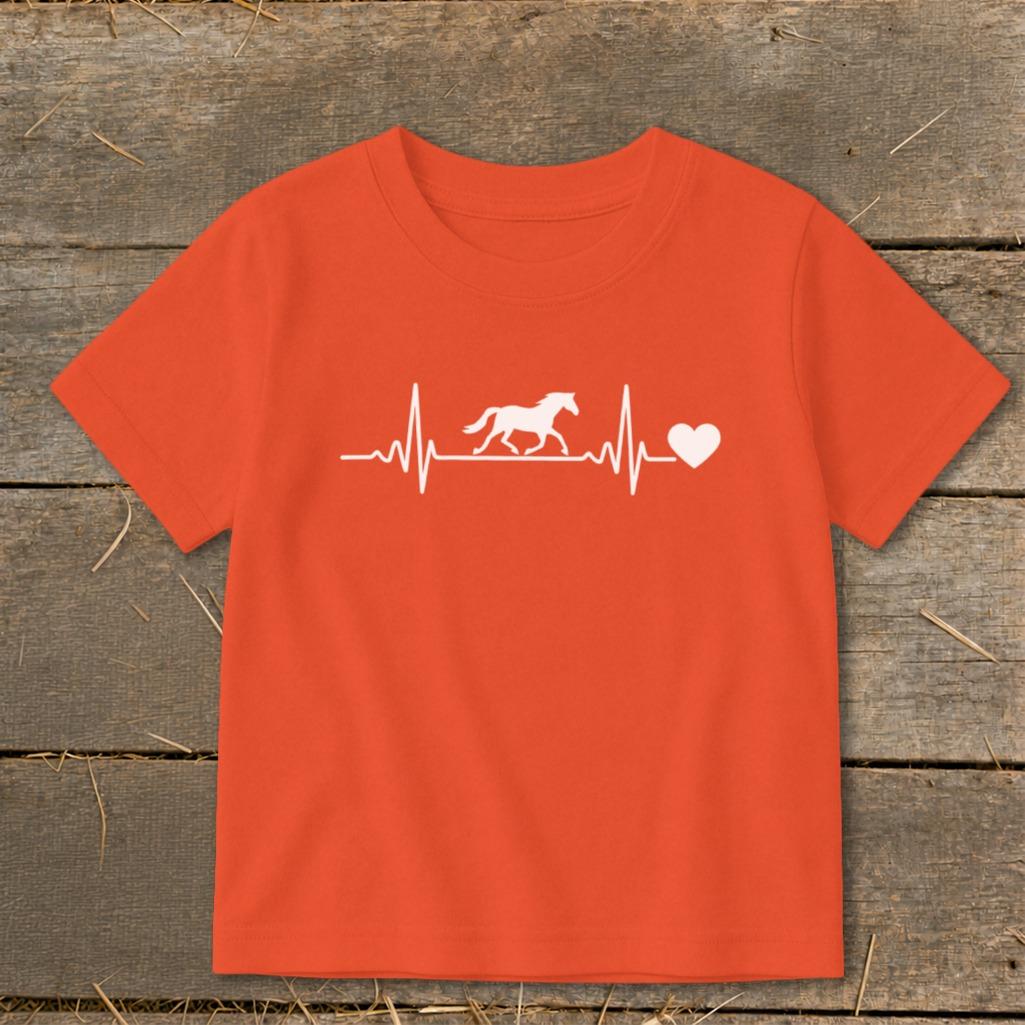 Horse Heartbeat Toddler Tee