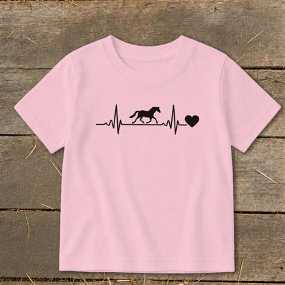 Horse Heartbeat Toddler Tee