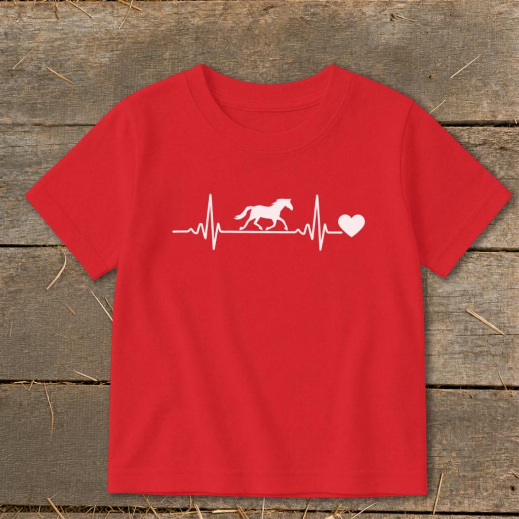 Horse Heartbeat Toddler Tee