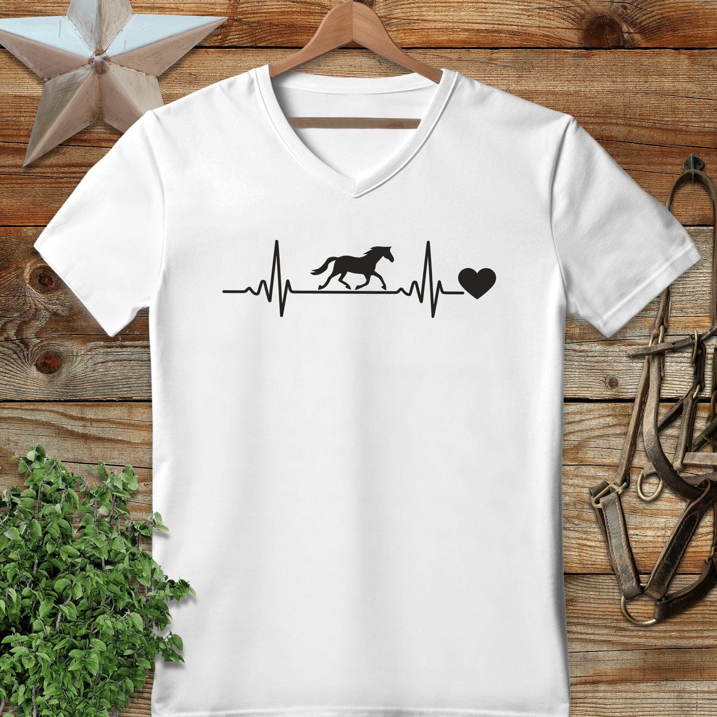 Horse Heartbeat V-neck