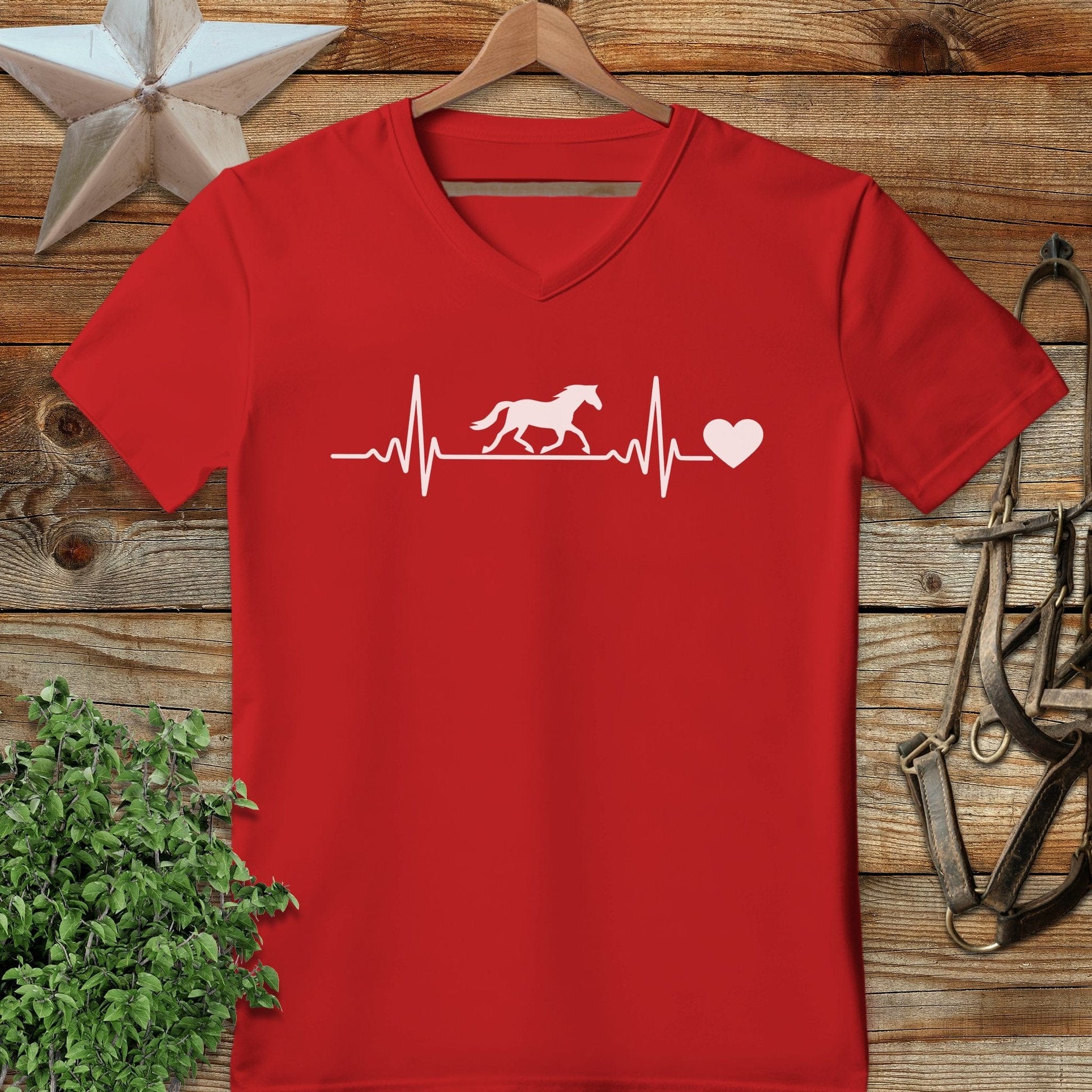 Horse Heartbeat V-neck