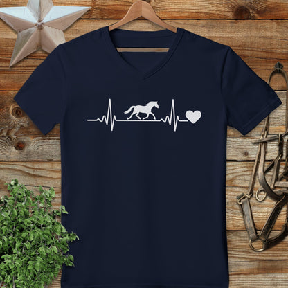 Horse Heartbeat V-neck
