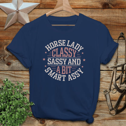 Horse Lady Classy Sassy Softstyle Tee