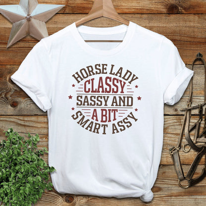 Horse Lady Classy Sassy Softstyle Tee