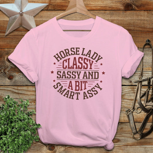 Horse Lady Classy Sassy Softstyle Tee