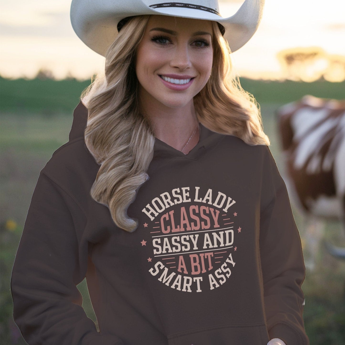 Horse Lady Classy Sassy Sweatshirt