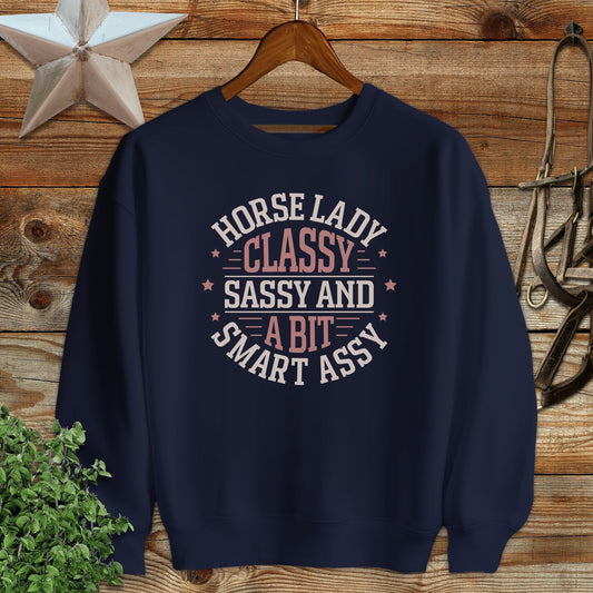 Horse Lady Classy Sassy Sweatshirt