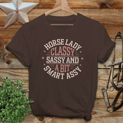 Horse Lady Classy Sassy T-shirt