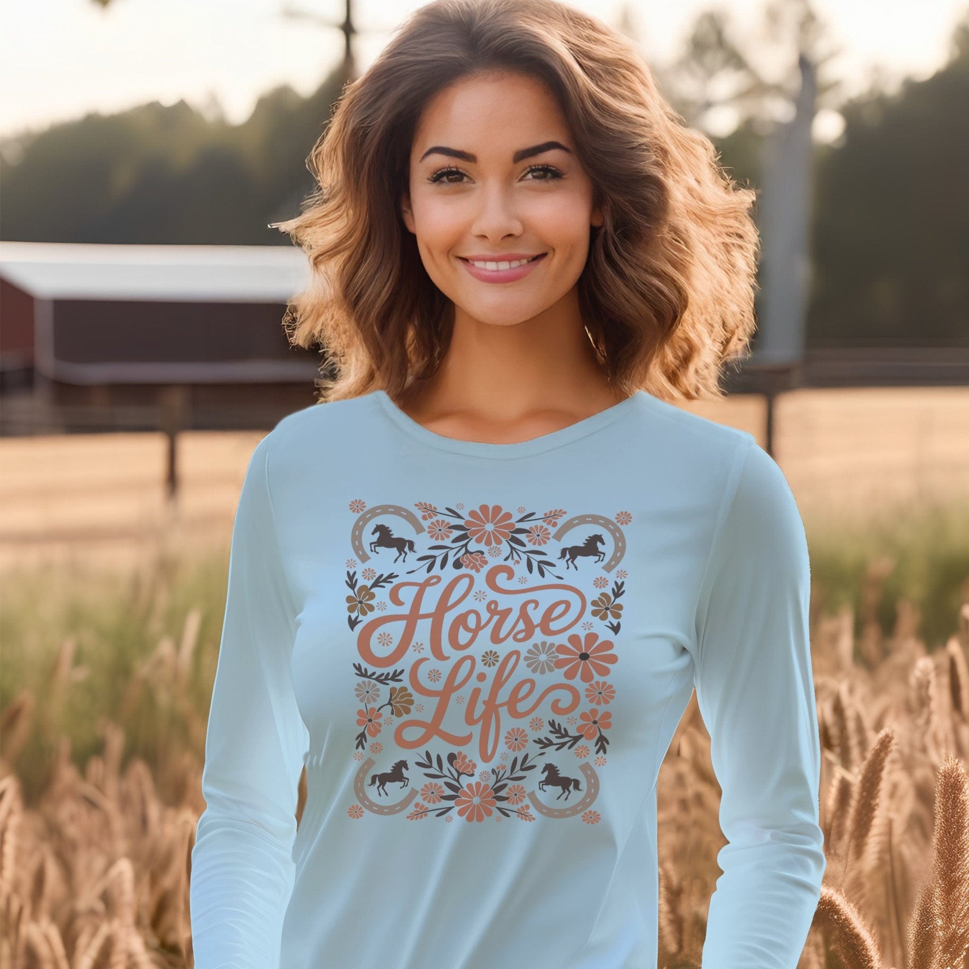 Horse Life Long Sleeve Tee