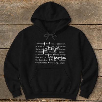 Horse Mama Words Hoodie