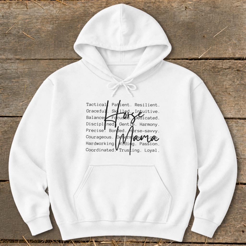 Horse Mama Words Hoodie