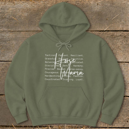Horse Mama Words Hoodie