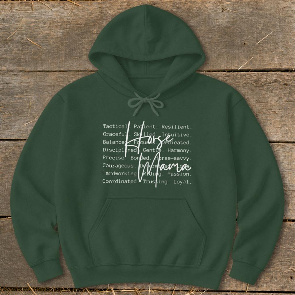 Horse Mama Words Hoodie