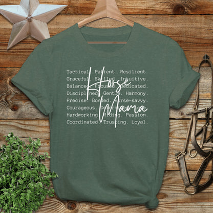 Horse Mama Words Softstyle Tee