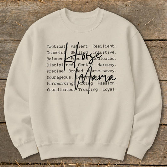 Horse Mama Words Sweatshirt