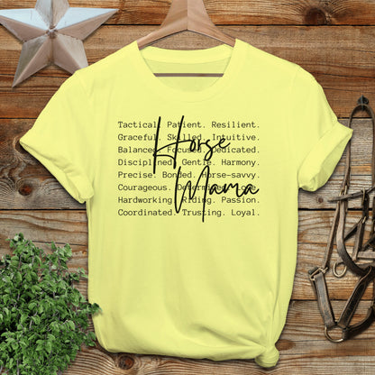Horse Mama Words T-Shirt