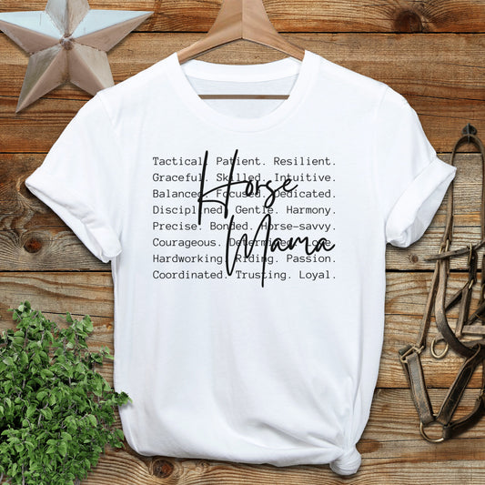 Horse Mama Words T-Shirt