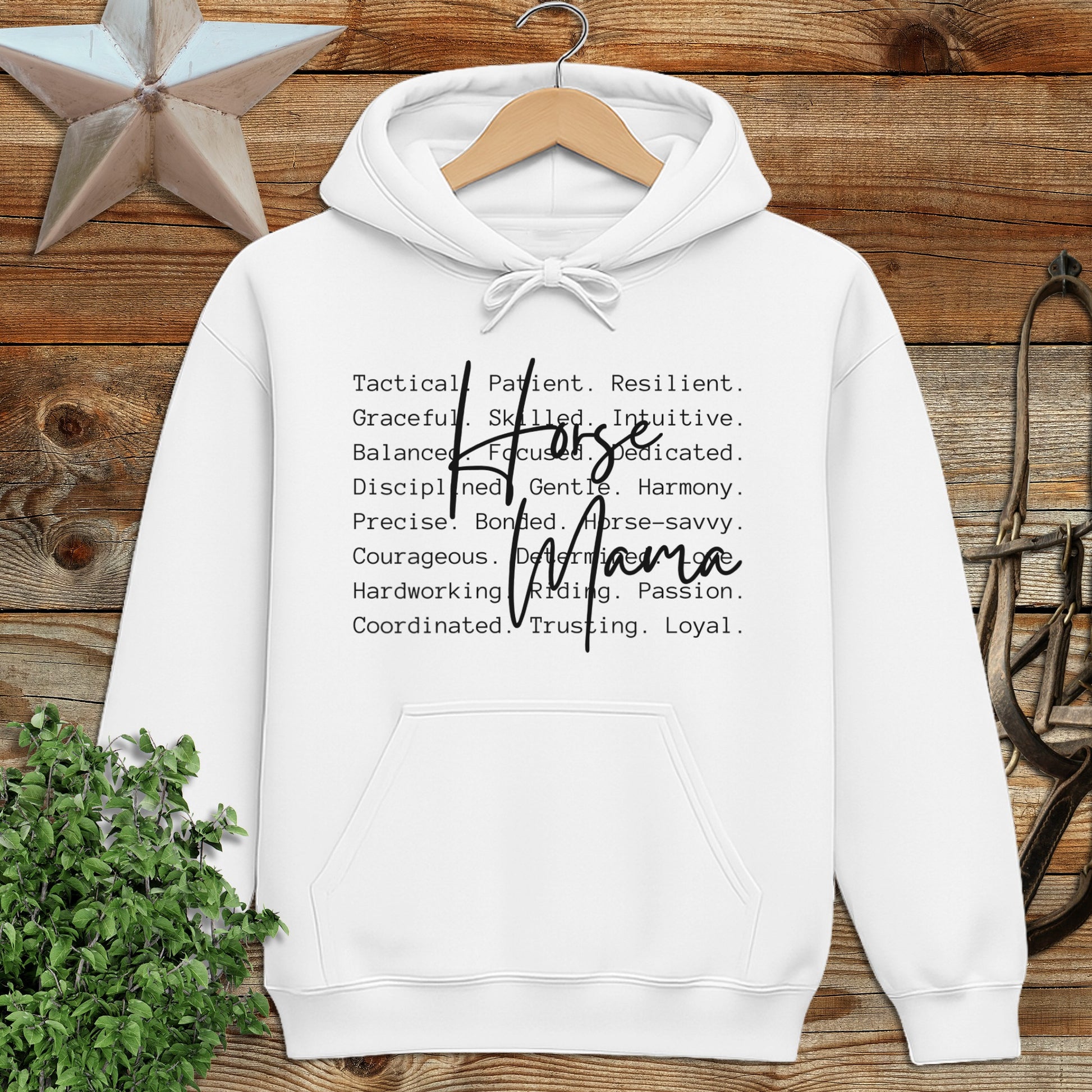 Horse Mana Words Hoodie