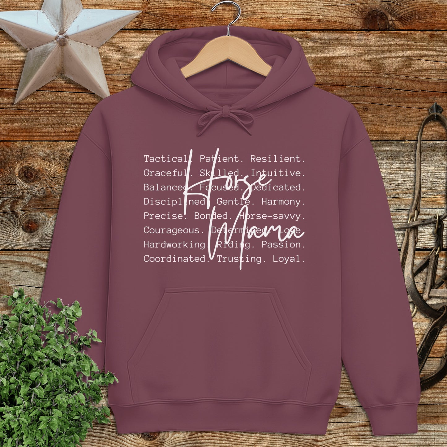 Horse Mana Words Hoodie