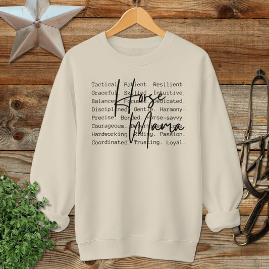 Horse Mana Words Sweatshirt