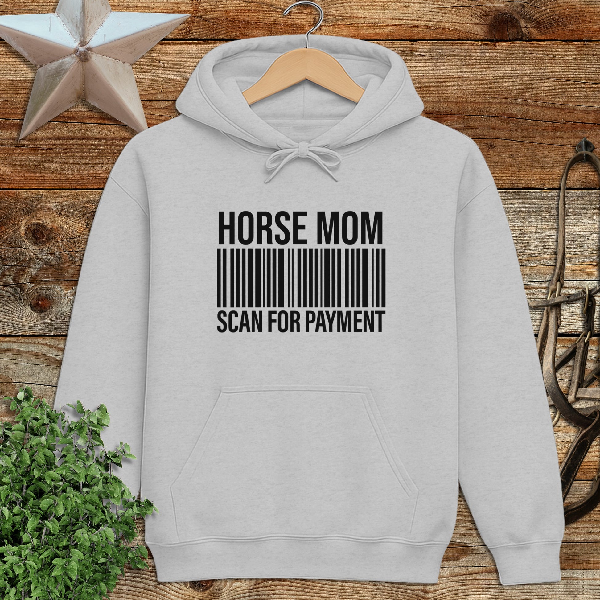 Horse Mom Scan for Payment Hoodie