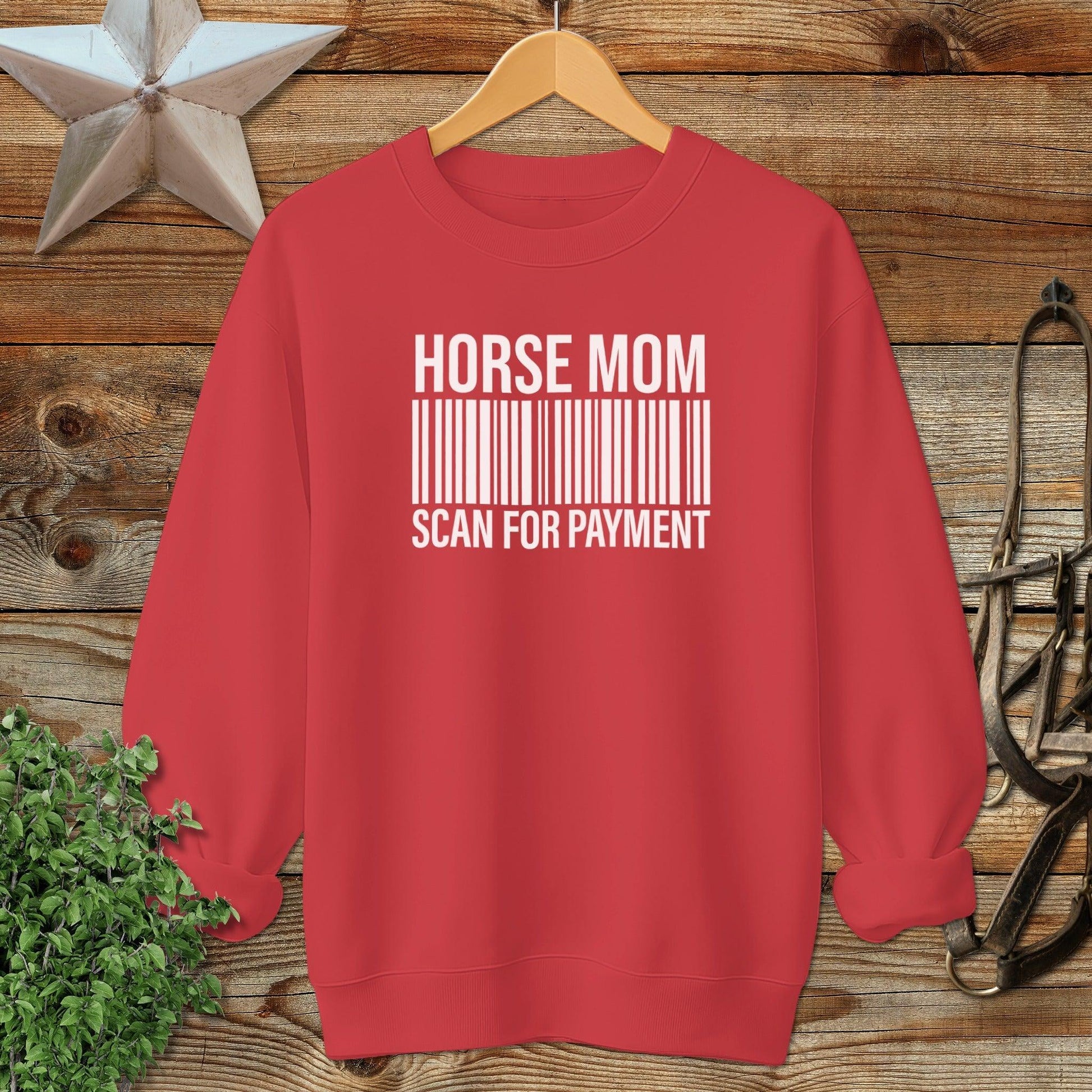 Horse Mom Scan for Payment Sweatshirt