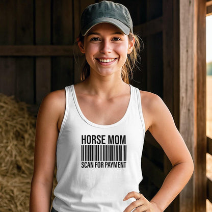 Horse Mom Scan for Payment Tank Top