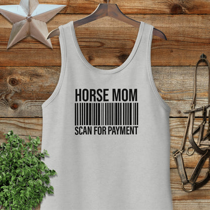 Horse Mom Scan for Payment Tank Top