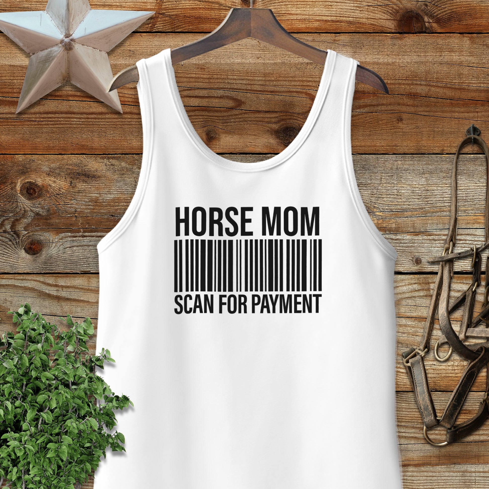 Horse Mom Scan for Payment Tank Top