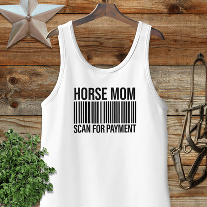 Horse Mom Scan for Payment Tank Top