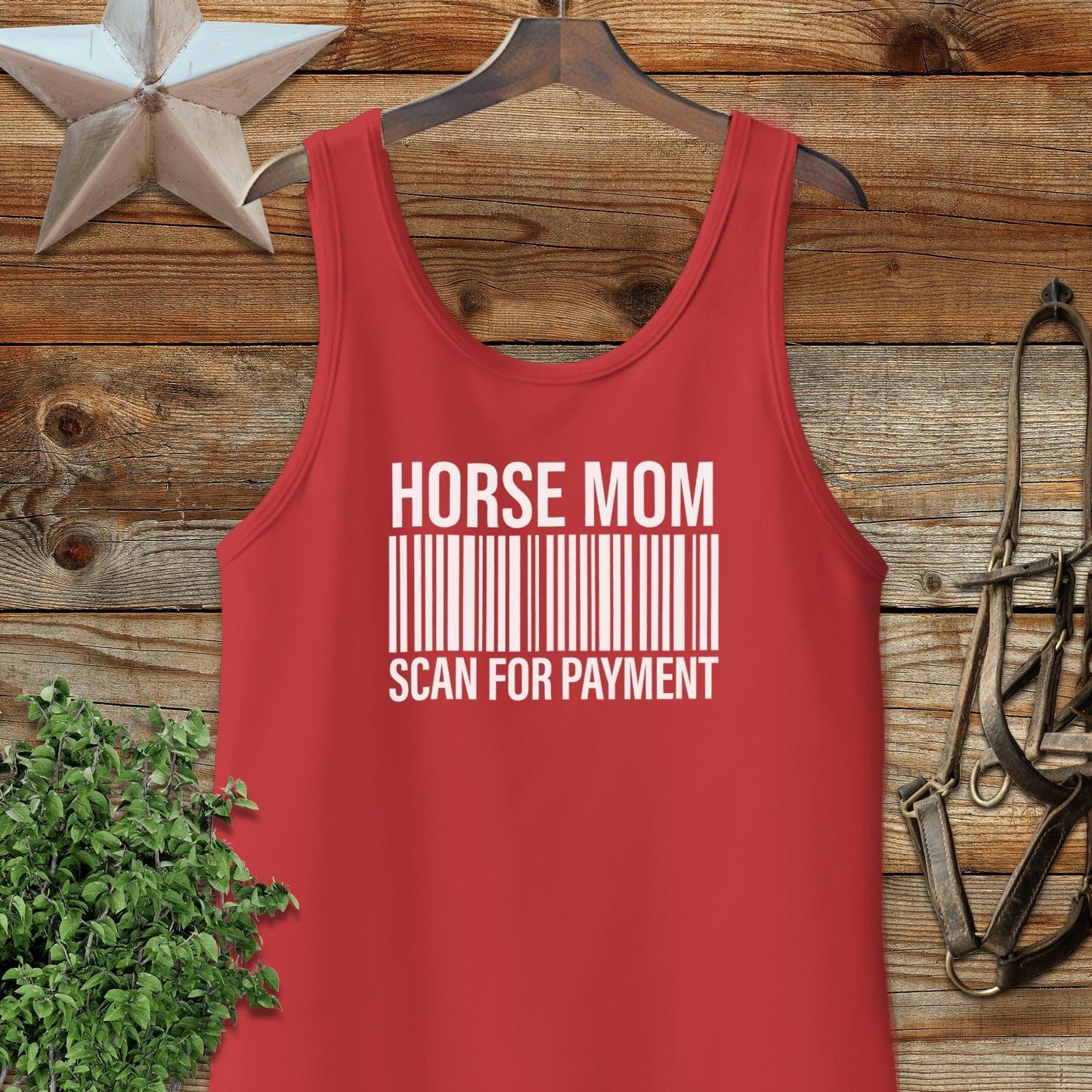 Horse Mom Scan for Payment Tank Top