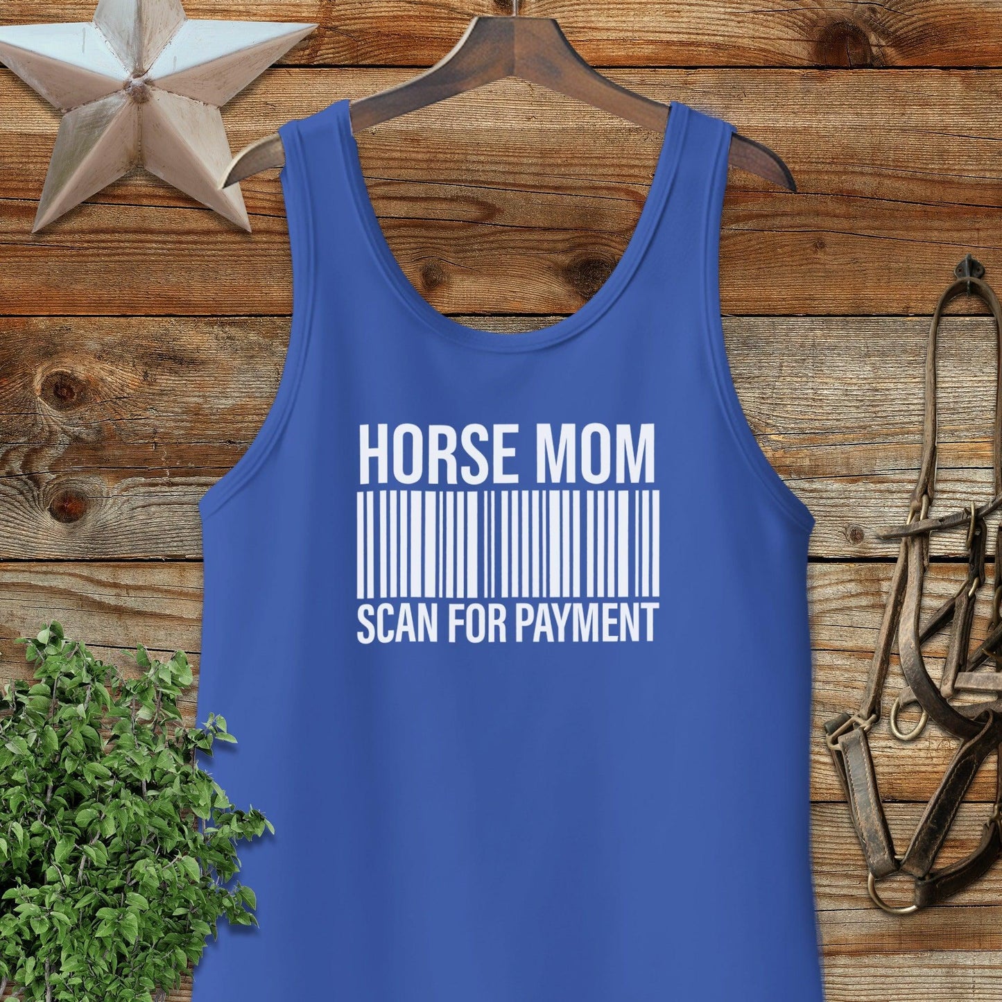 Horse Mom Scan for Payment Tank Top