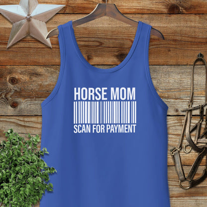 Horse Mom Scan for Payment Tank Top