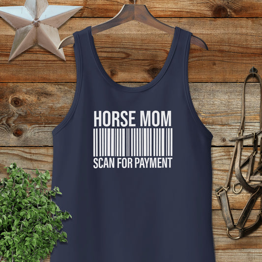 Horse Mom Scan for Payment Tank Top