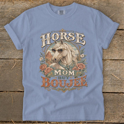 Horse Mom but Boujee Heavyweight Tee