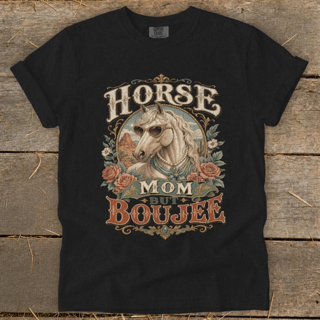 Horse Mom but Boujee Heavyweight Tee