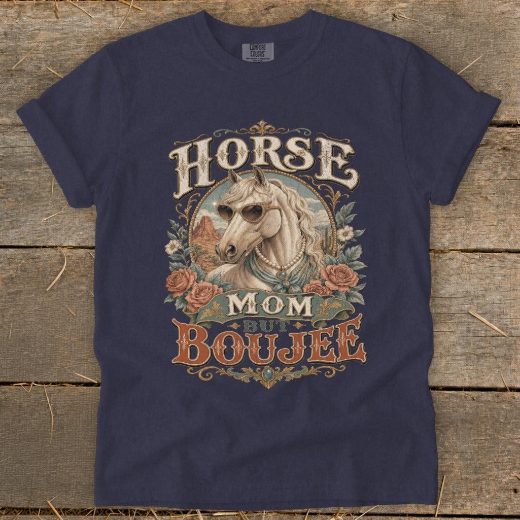 Horse Mom but Boujee Heavyweight Tee