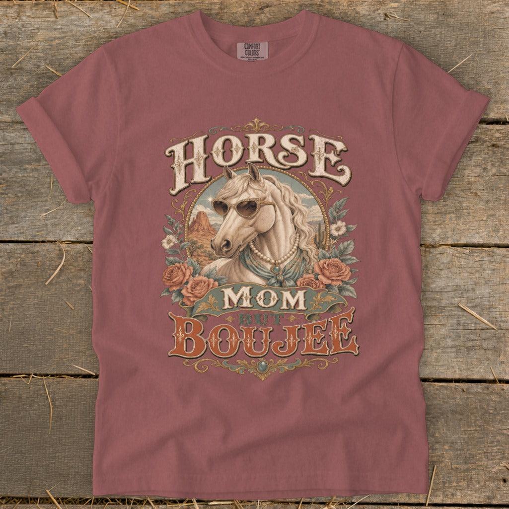 Horse Mom but Boujee Heavyweight Tee