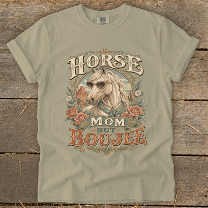 Horse Mom but Boujee Heavyweight Tee
