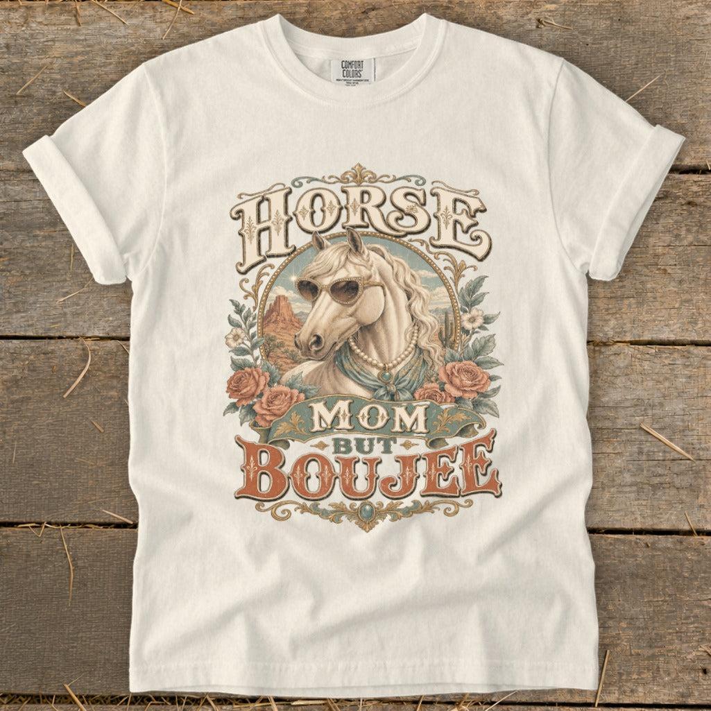 Horse Mom but Boujee Heavyweight Tee