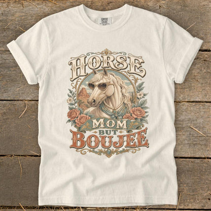 Horse Mom but Boujee Heavyweight Tee
