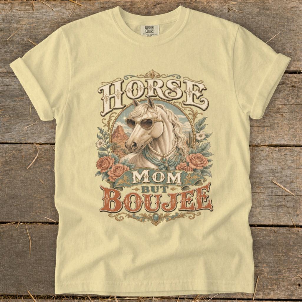 Horse Mom but Boujee Heavyweight Tee