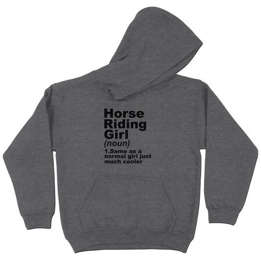 Horse Riding Girl Definition Hoodie (Youth)