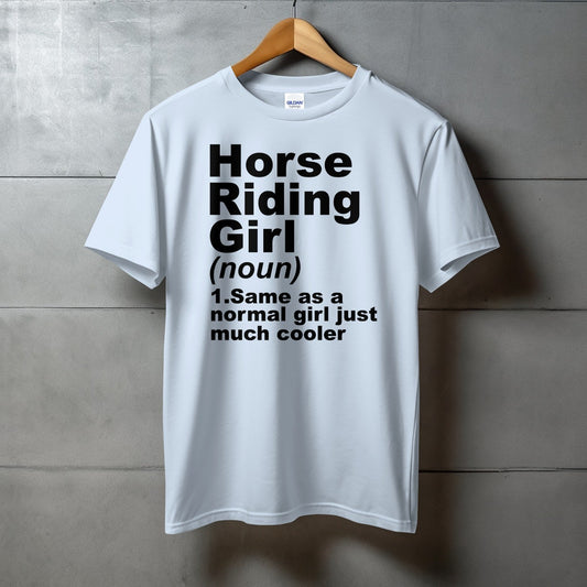 Horse Riding Girl Definition T-shirt (Adult)