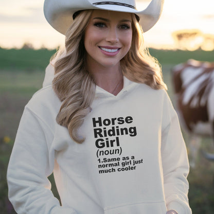 Horse Riding Girl Hoodie