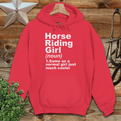 Horse Riding Girl Hoodie