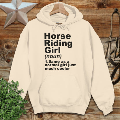 Horse Riding Girl Hoodie